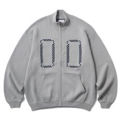 ROPE ZIP SWEATER HELLRAZOR®︎ MOZYSKEY COLLECTION  GRAY / ジップセーター