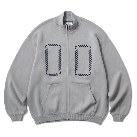 ROPE ZIP SWEATER HELLRAZOR®︎ MOZYSKEY COLLECTION  GRAY / ジップセーター