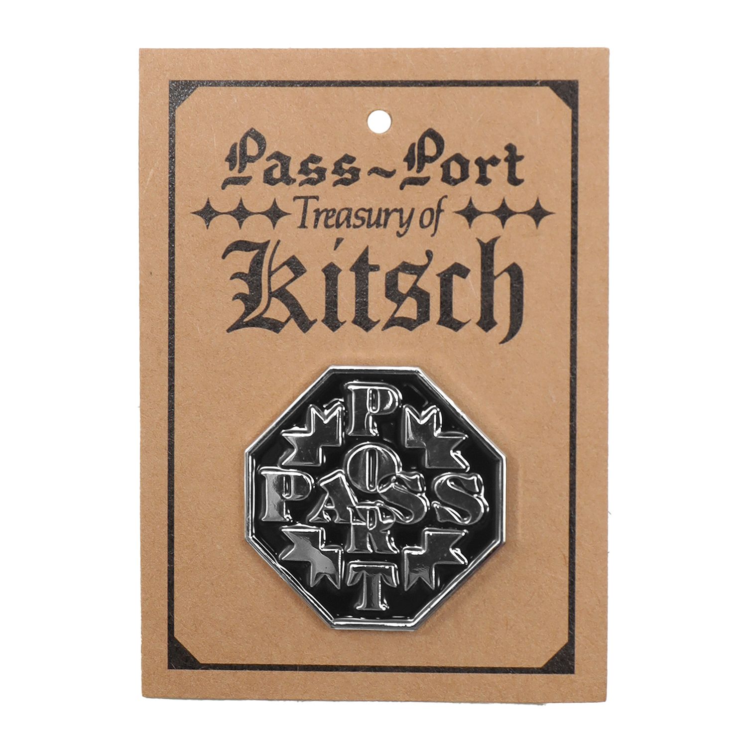 Minted Pin Antique Silver/Black / ピンバッジ