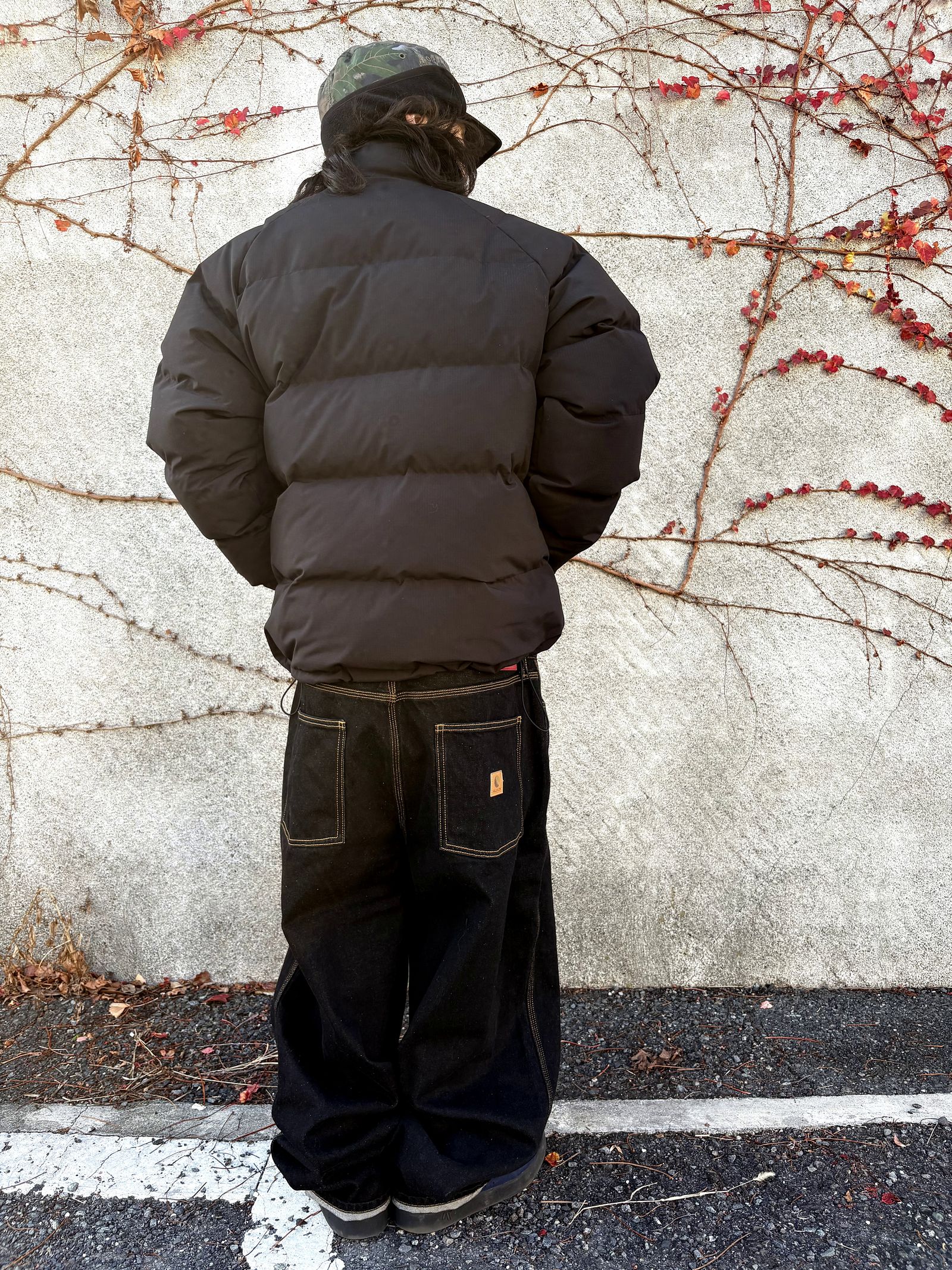 RIPSTOP REVERSIBLE DOWN JACKET (BLACK / REAL TREE CAMO) / リバーシブル ダウンジャケット