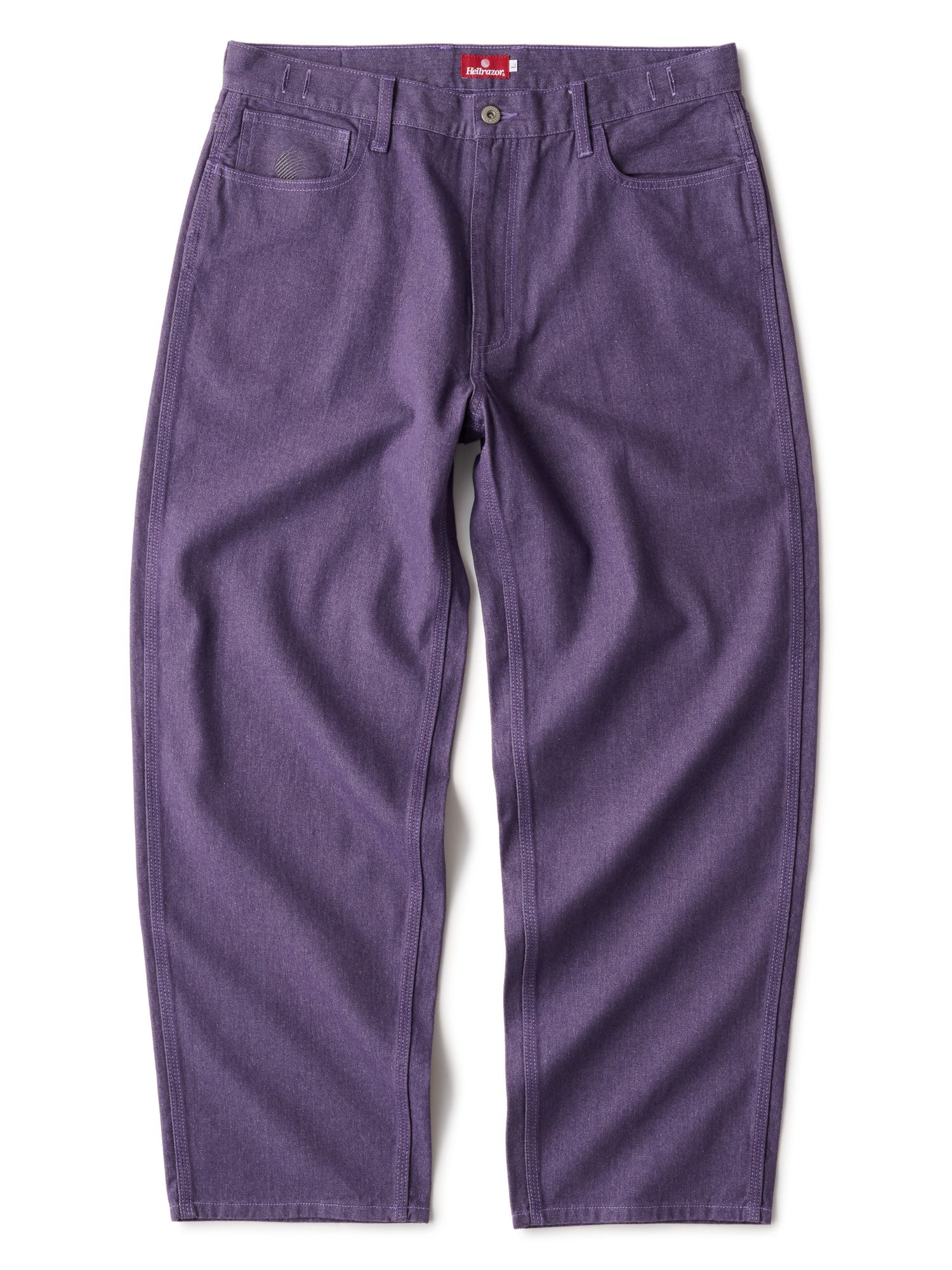 BAGGIE COLOR DENIM PANTS - DEEP PURPLE / デニム パンツ