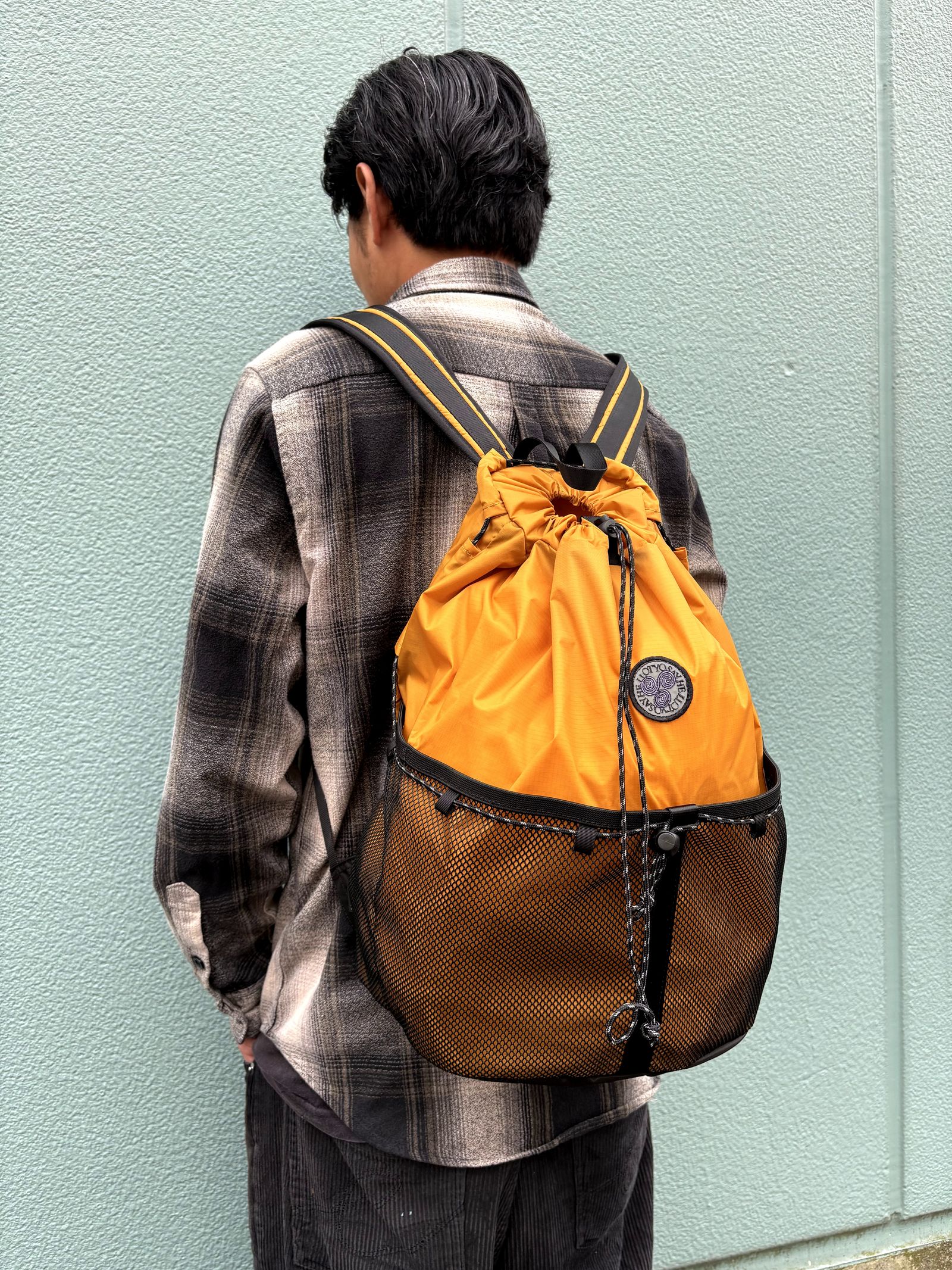 New Daylily Mesh Bag ( Rust ) / リュック メッシュバック