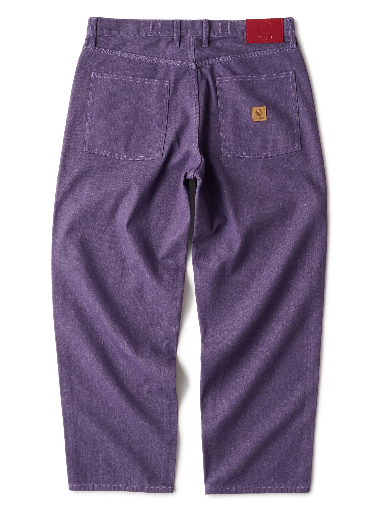 BAGGIE COLOR DENIM PANTS - DEEP PURPLE / デニム パンツ