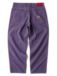BAGGIE COLOR DENIM PANTS - DEEP PURPLE / デニム パンツ