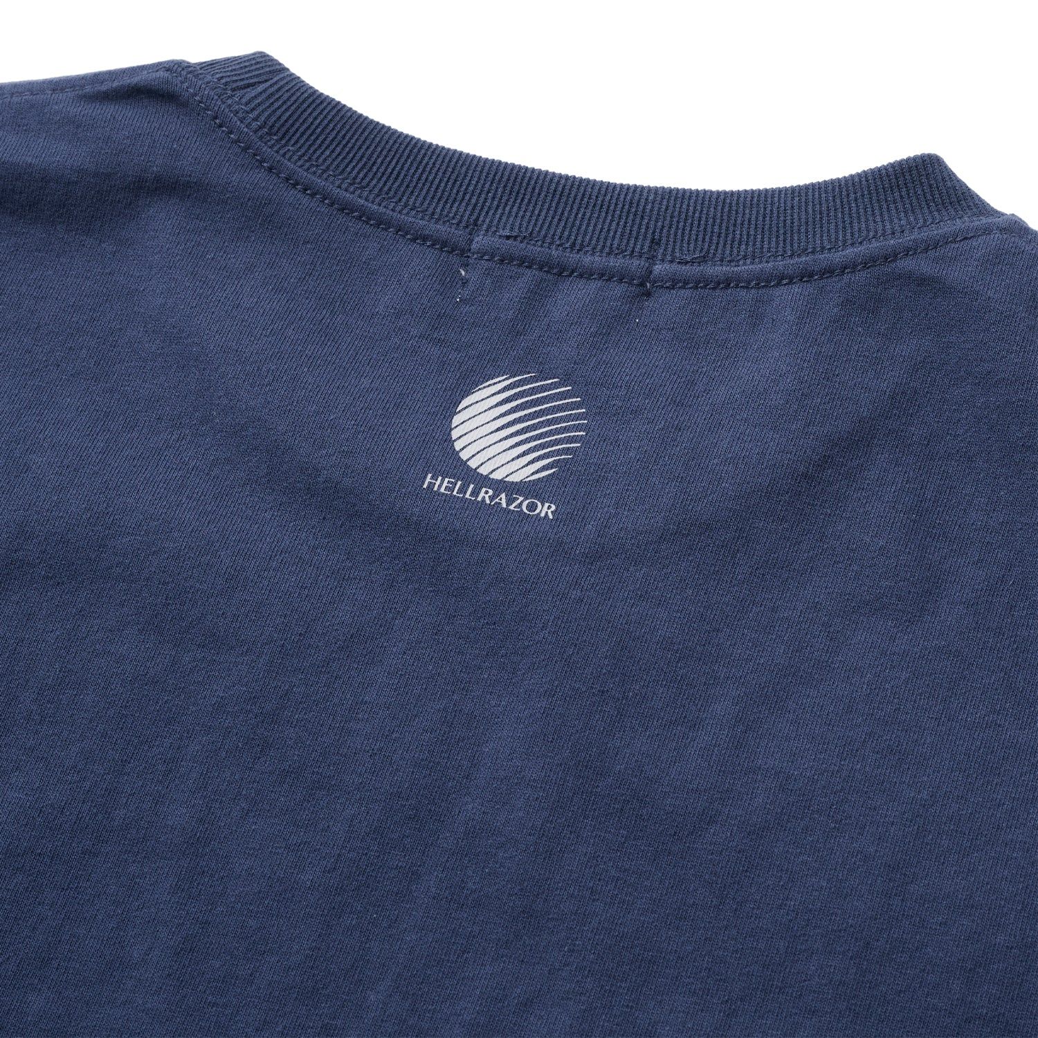 LETTER SHIRT - NAVY HELLRAZOR®︎ MOZYSKEY COLLECTION  / Tシャツ
