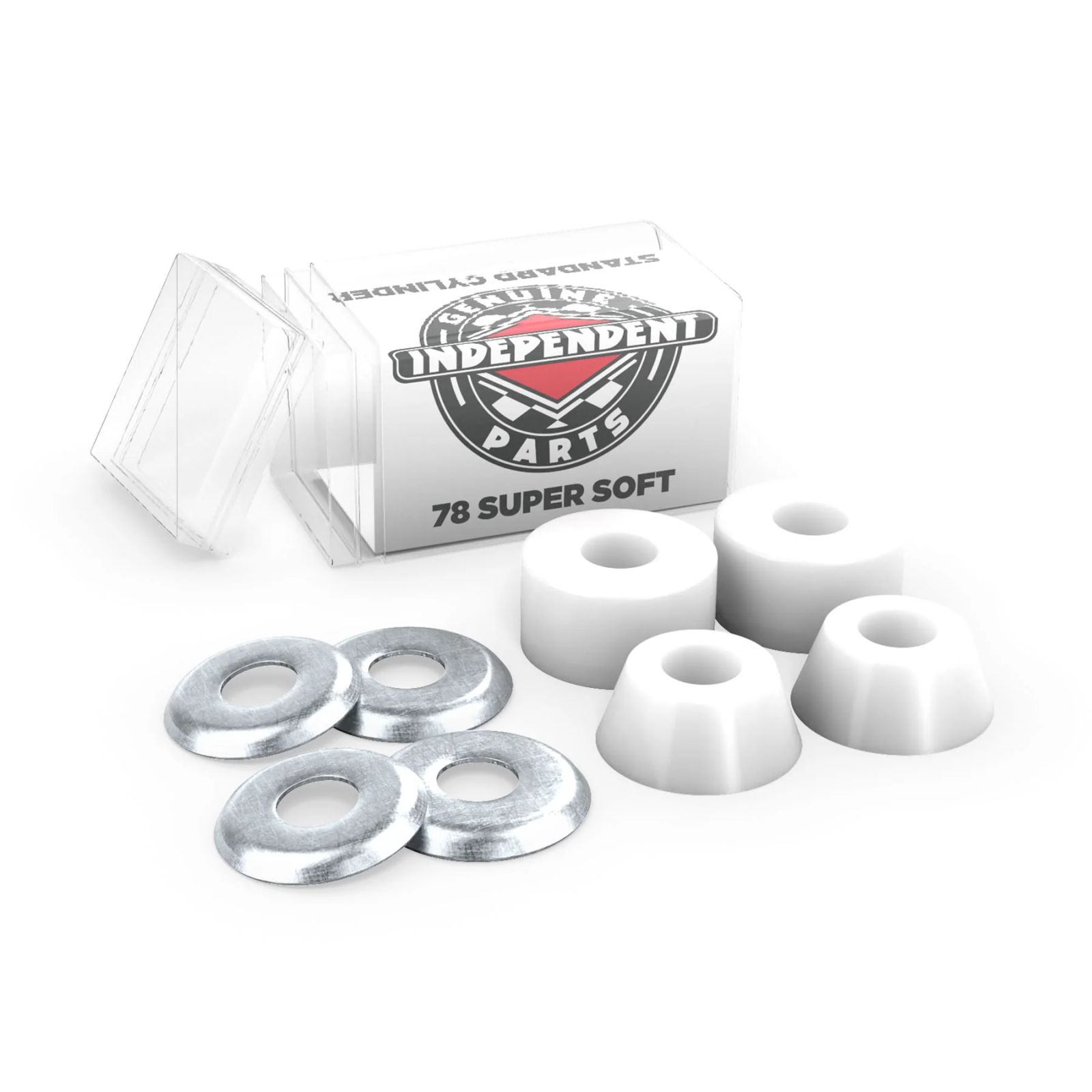 GENUINE PARTS STANDARD CYLINDER CUSHIONS SUPER SOFT (78A) BX=4 SETS / スケボーブッシュゴム