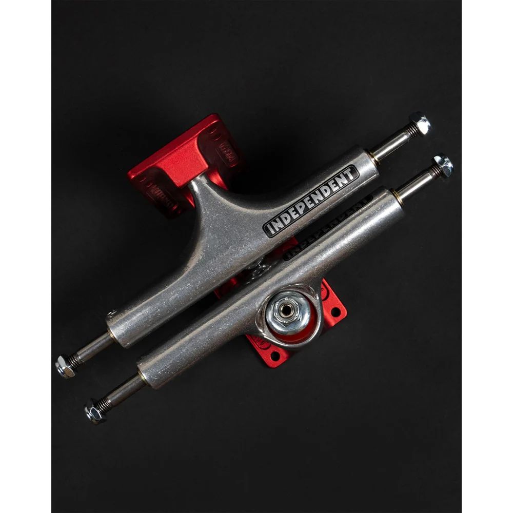 151 HOLLOW BAR LOGO SILVER ANO RED STANDARD TRUCKS(STAGE4)  | シルバー レッド
