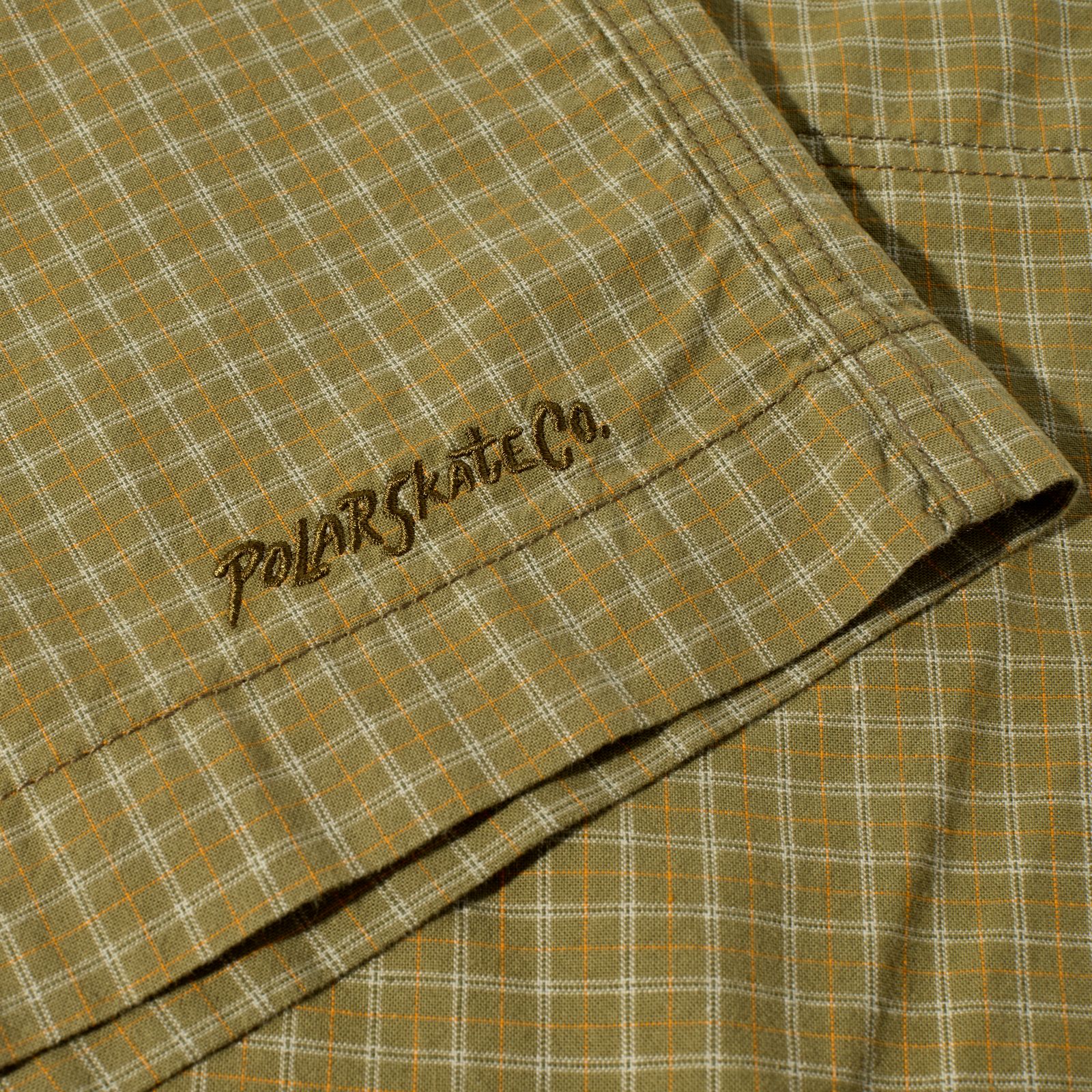 Hike Shorts Cotton ( Olive Check ) / ショーツ 半ズボン