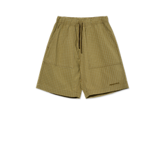 Hike Shorts Cotton ( Olive Check ) / ショーツ 半ズボン
