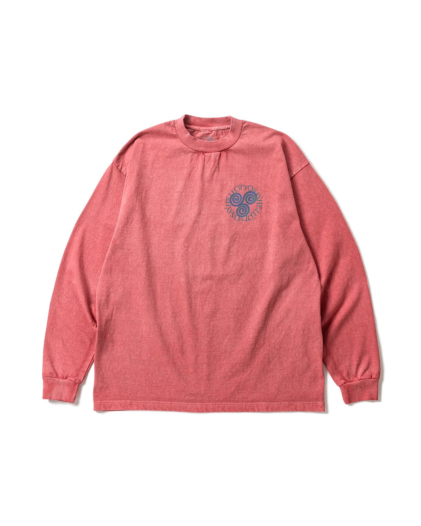 Pigment Slap Logo L/S Tee ( Pigment Brick ) / ロンT