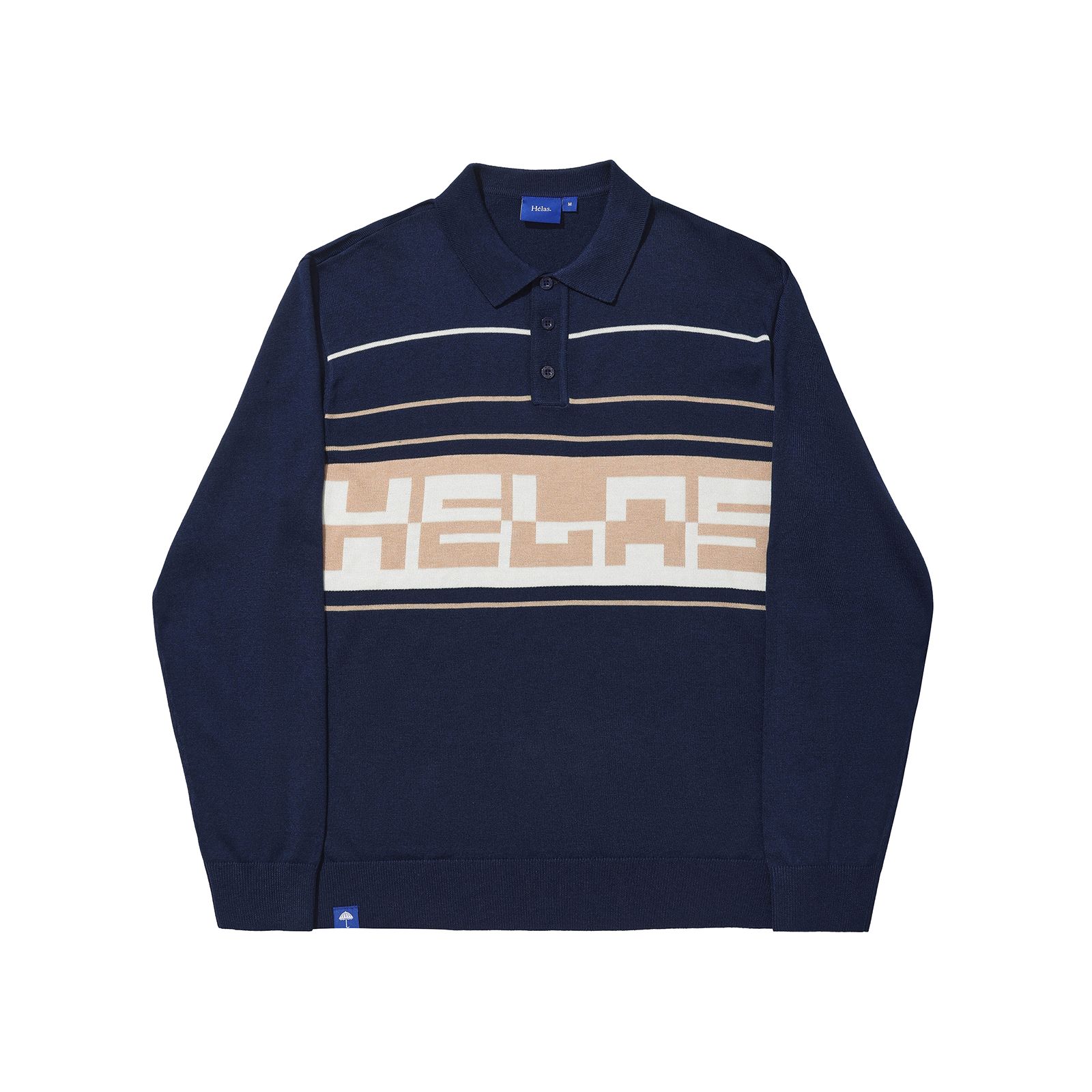 PULO LS KNIT POLO NAVY / 長袖ポロシャツ