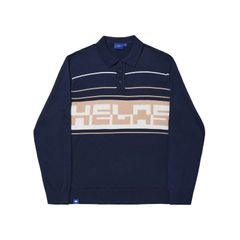 PULO LS KNIT POLO NAVY / 長袖ポロシャツ