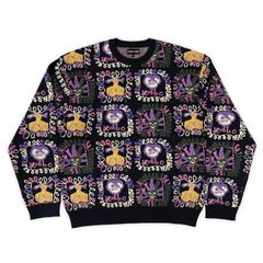Faces Knit Sweater Black / ニット セーター