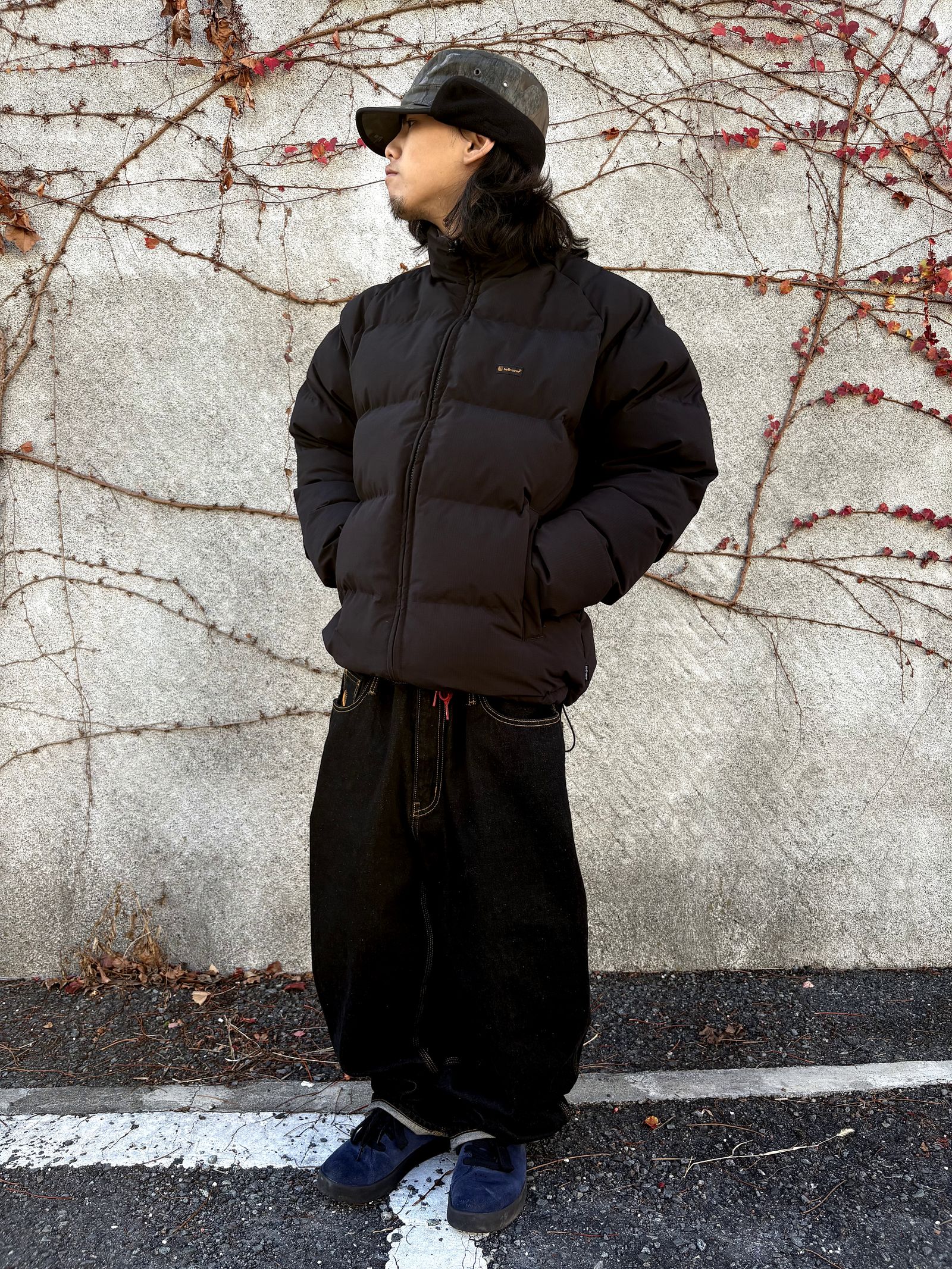 RIPSTOP REVERSIBLE DOWN JACKET (BLACK / REAL TREE CAMO) / リバーシブル ダウンジャケット