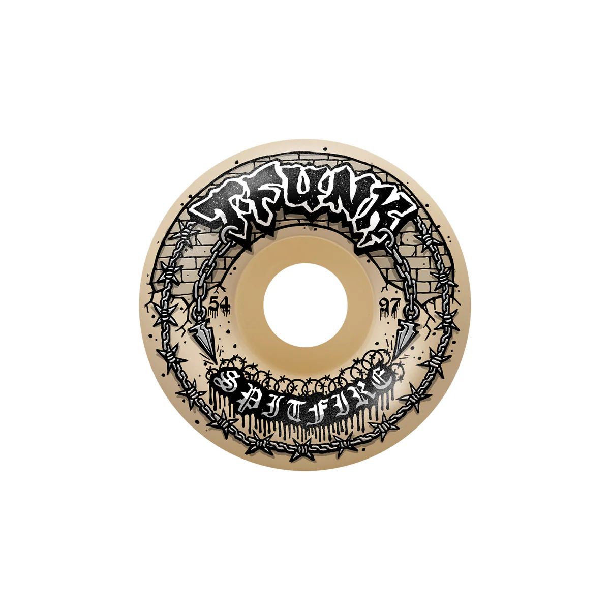 Spitfire Formula Four T-Funk Raw Radial Full 97DU Wheel / スケボー ウィール