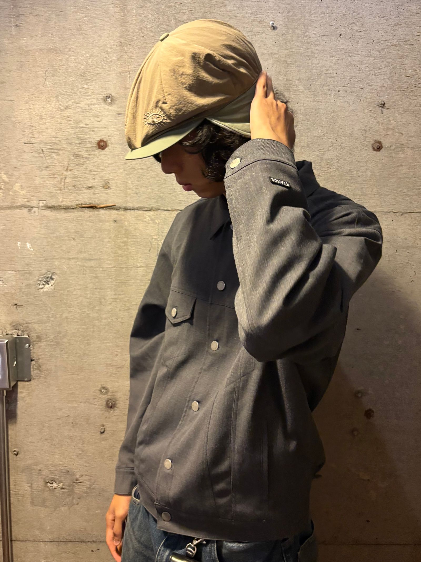 Daddy Casquette Beige Olive  / キャスケット