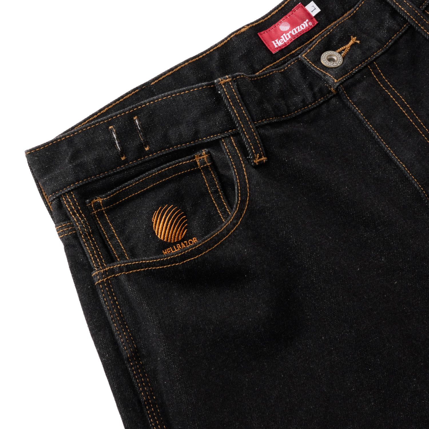 BAGGIE DENIM PANTS - ONE WASH BLACK / デニムパンツ
