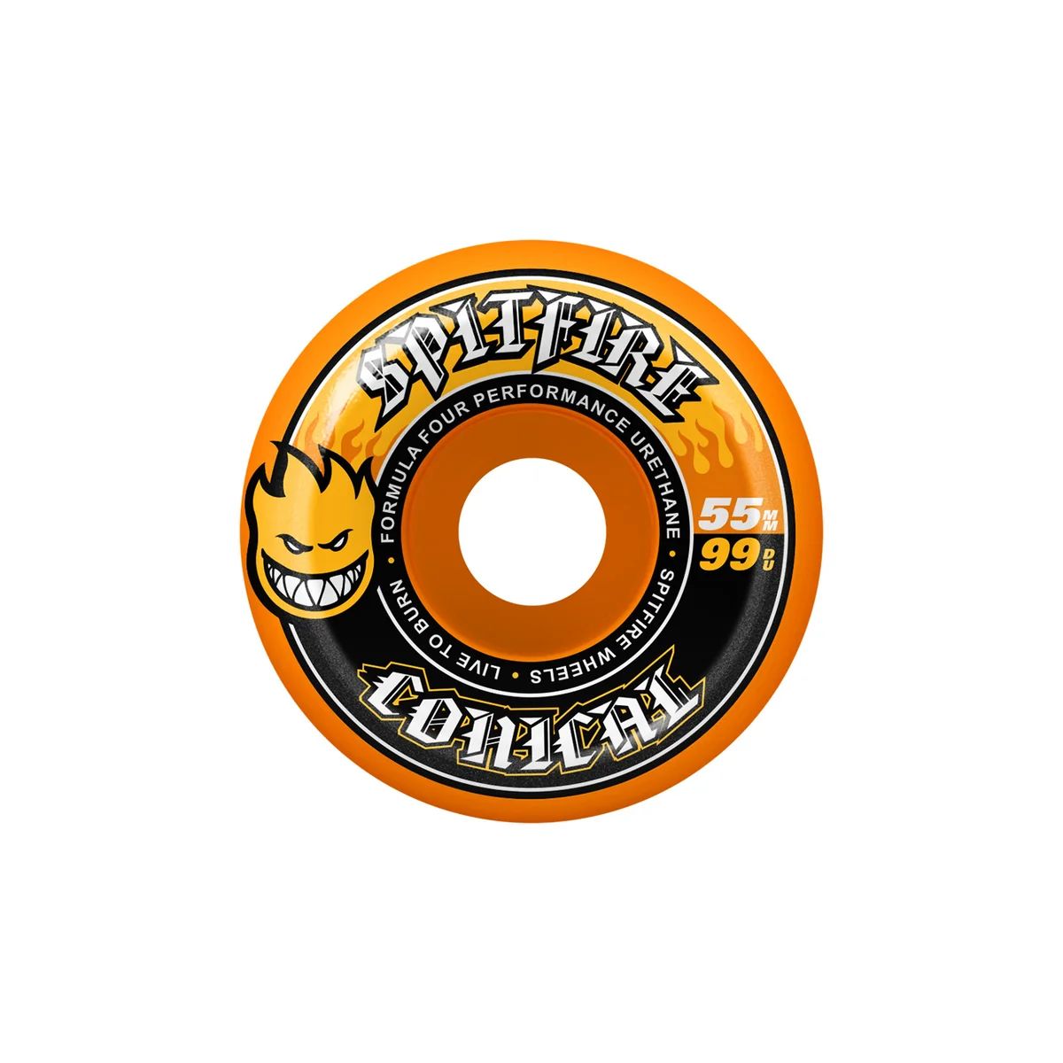 Spitfire Formula Four Conical 99DU Wheel 55mm ( Orange )