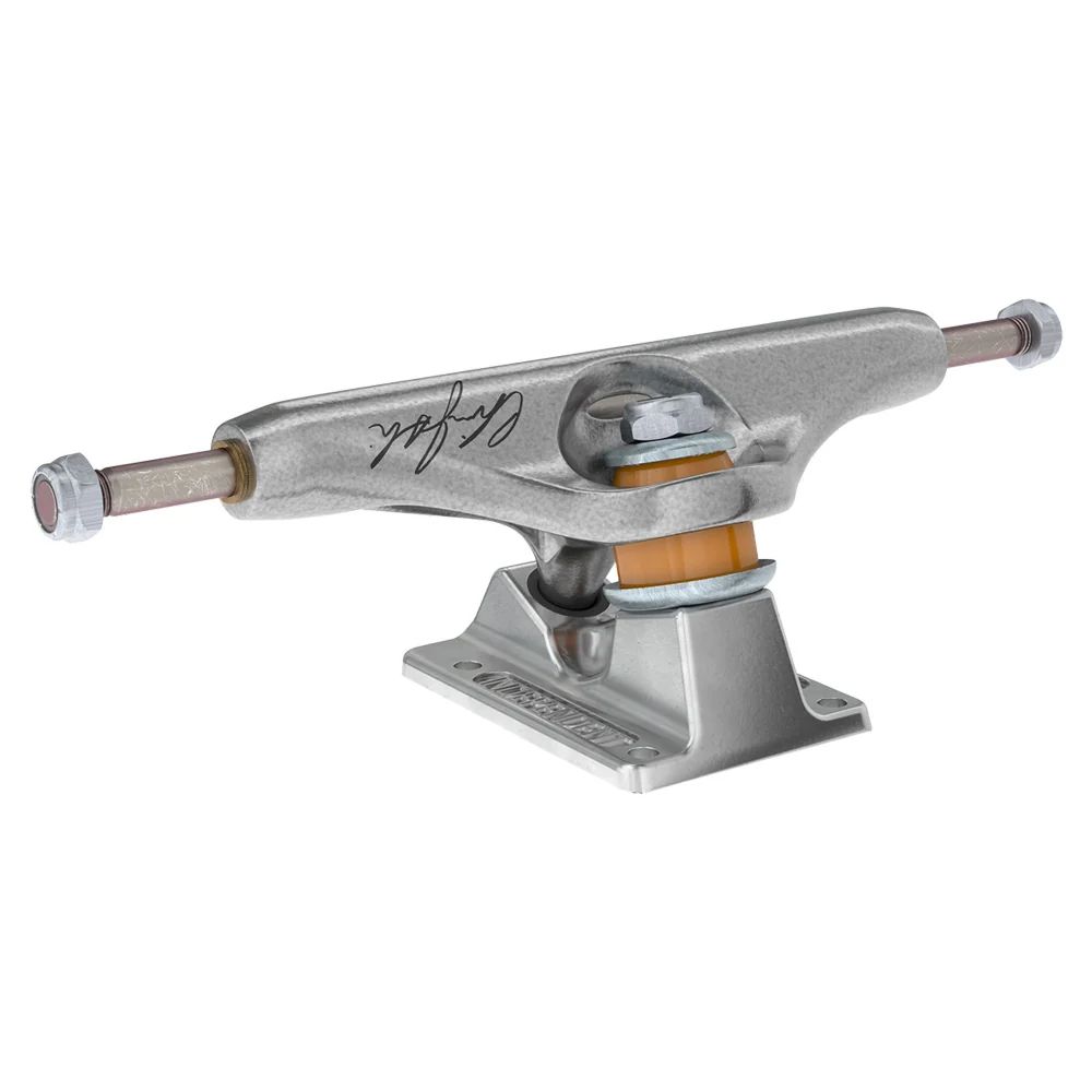 144 FORGED TITANIUM JOSLIN STICKER SLAP POLISHED SILVER STANDARD TRUCKS（Stage11） | シルバー