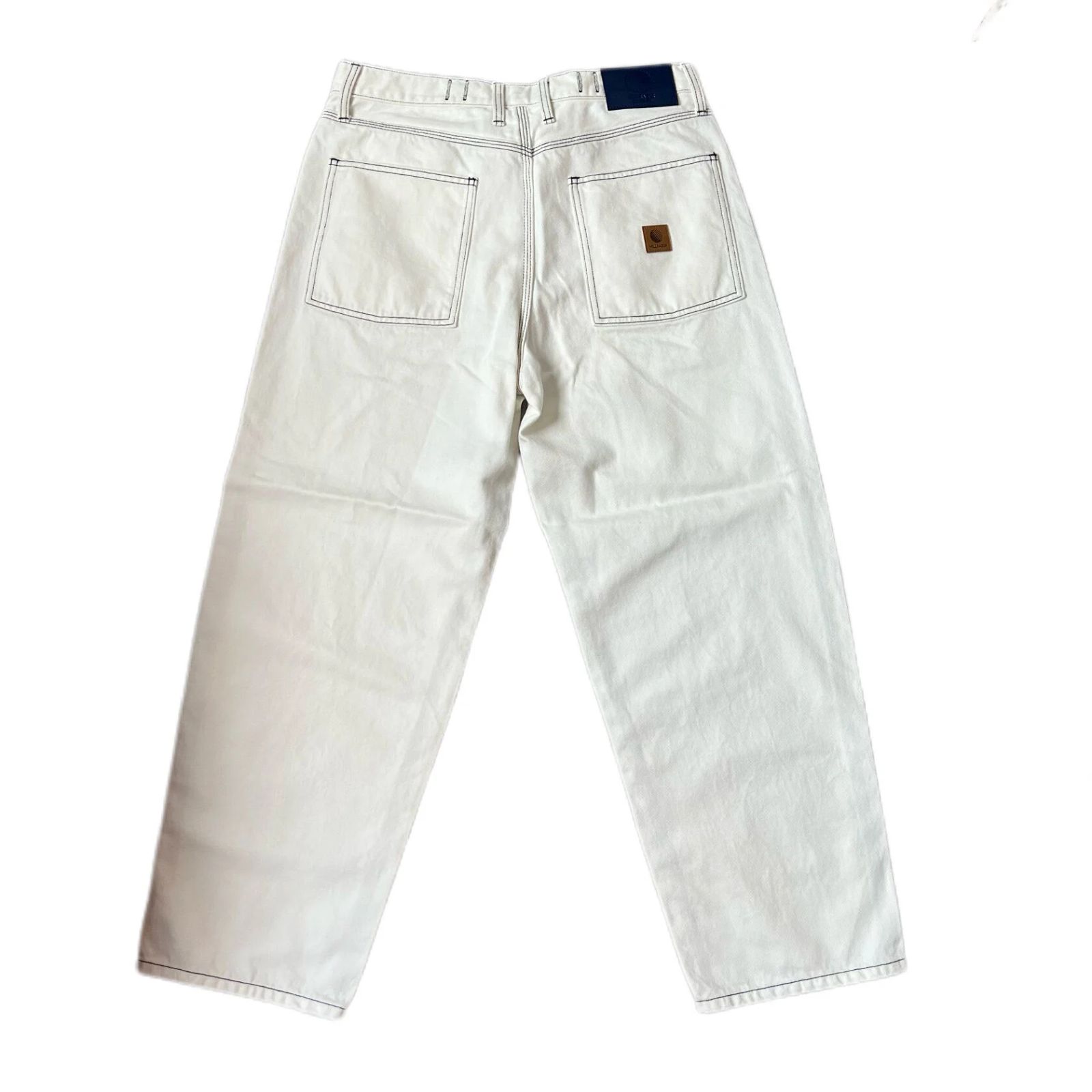 BAGGIE COLOR DENIM PANTS - WHITE / デニムパンツ