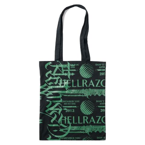 LETTER TOTO BAG - BLACK HELLRAZOR®︎ MOZYSKEY COLLECTION  / ビーニー ニット