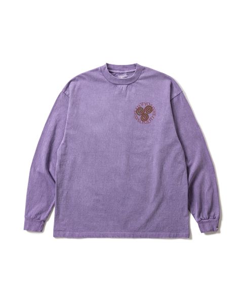 Pigment Slap Logo L/S Tee ( Pigment Purple ) / ロンT
