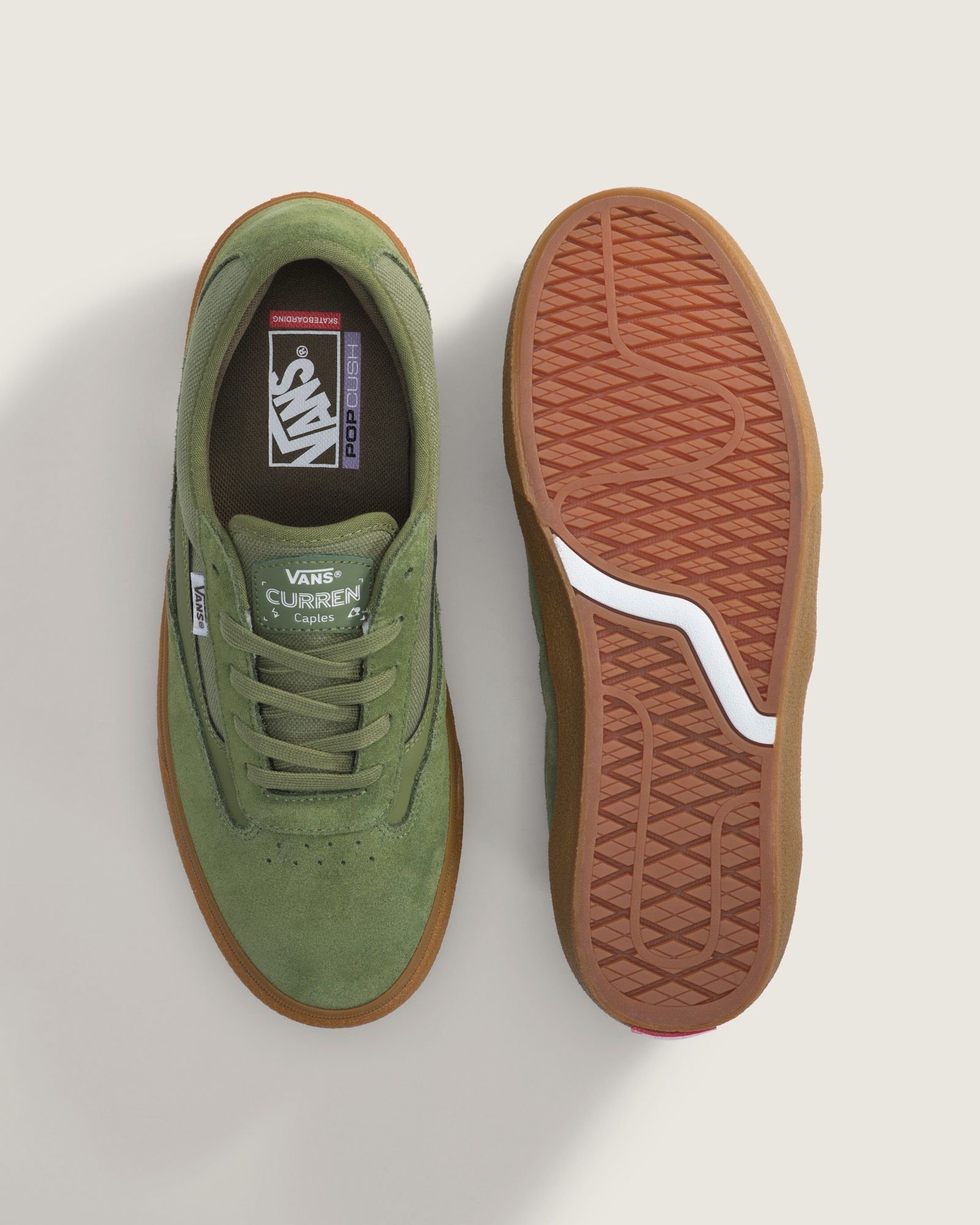 Skate Curren Caples Shoe ( CREPE GREEN / GUM ) / シューズ