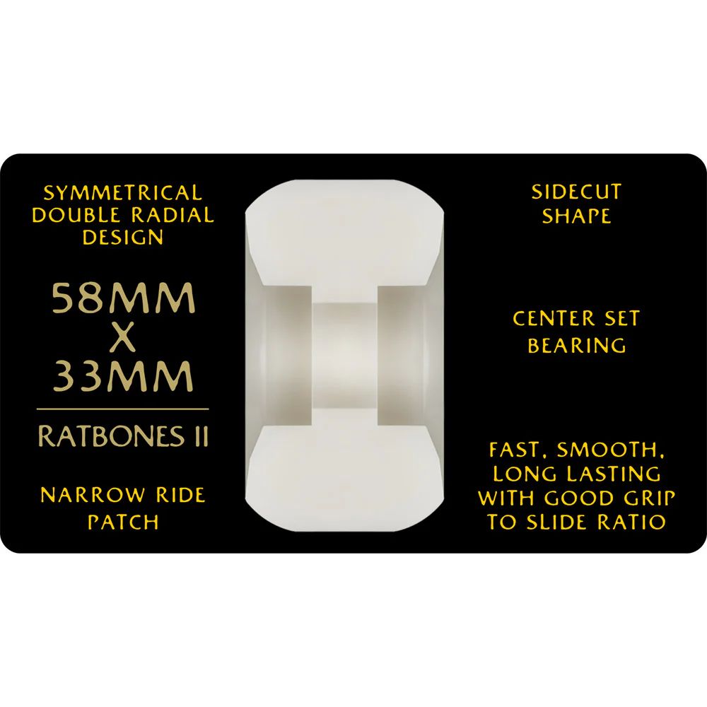 DRAGON FORMULA RATBONES2 | 95A (ハイブリッド) 58x33MM | ナチュラル