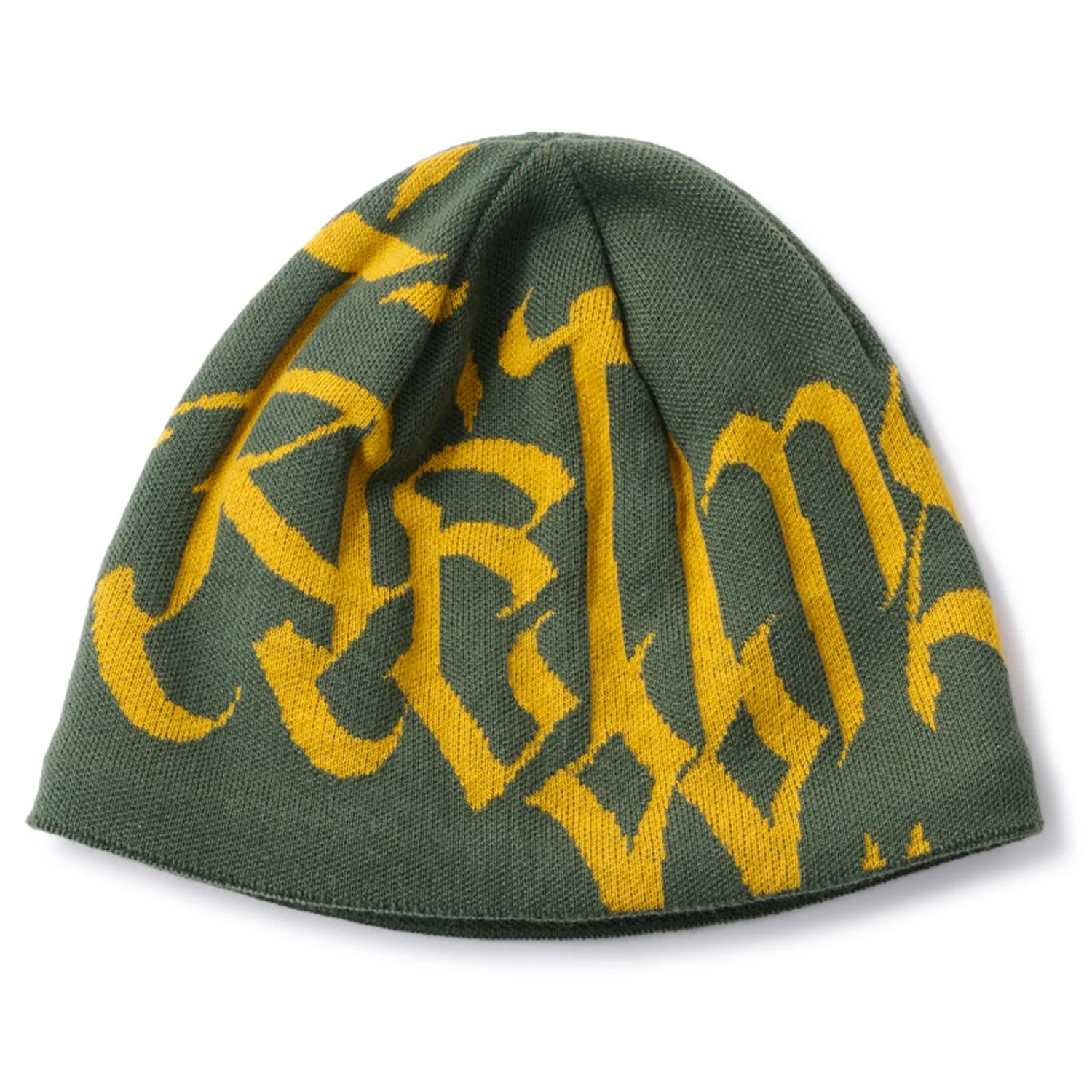 LETTER BEANIE - ARMY GREEN HELLRAZOR®︎ MOZYSKEY COLLECTION  / ビーニー ニット