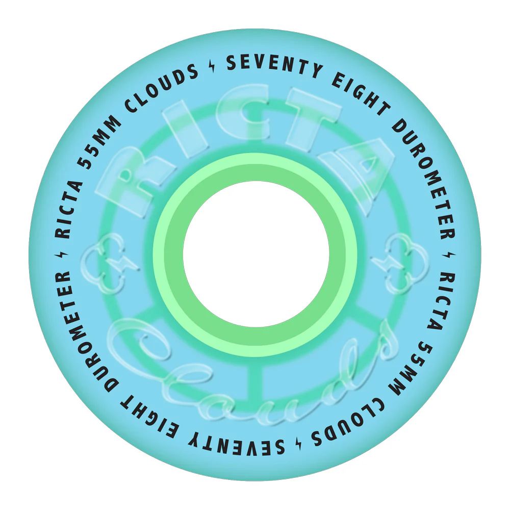 CLOUDS TRANSPARENT BLUGITD | 78A (ソフト) 55MM | ブルー
