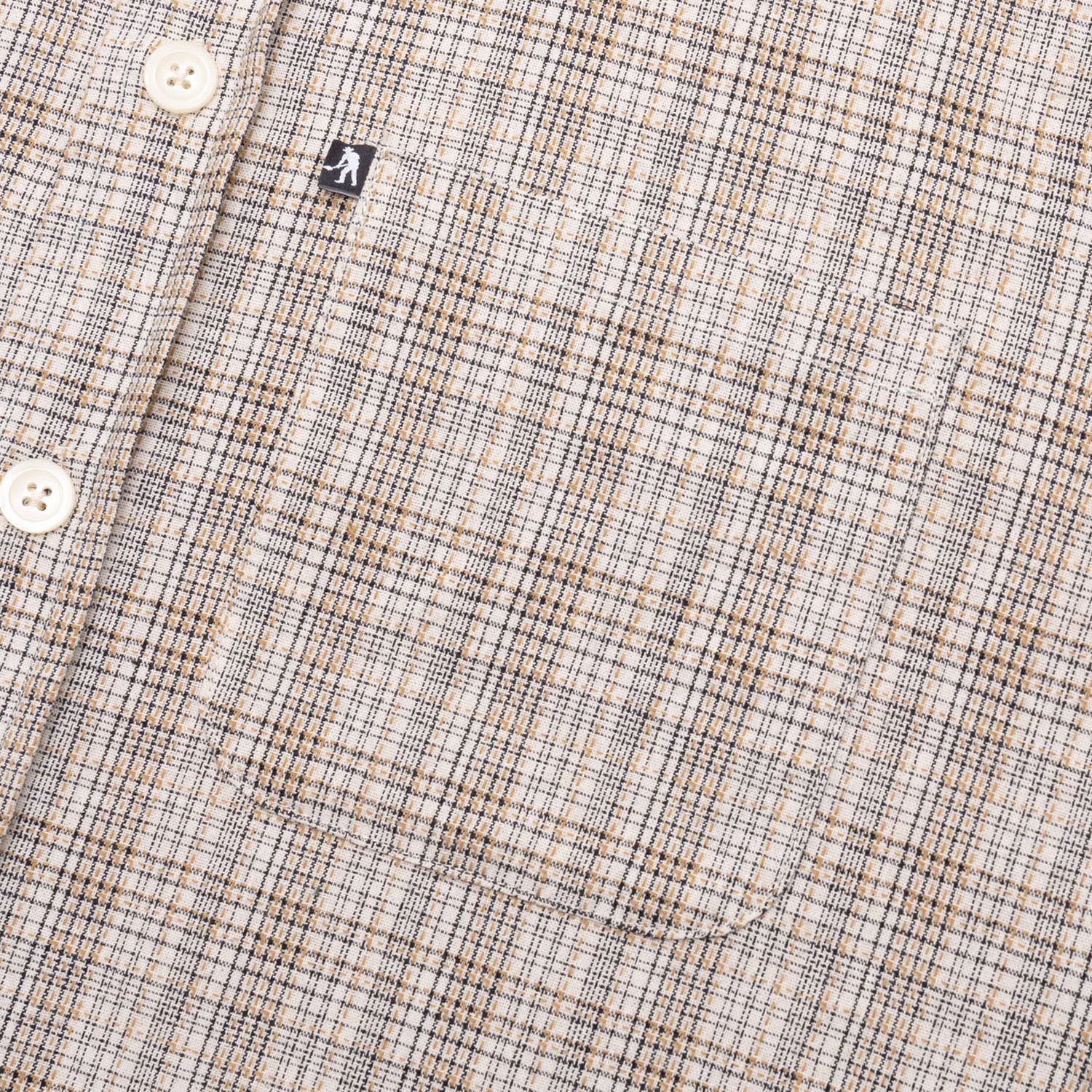 Workers Check Shirt Long-sleeve Black/Bronze / シャツ