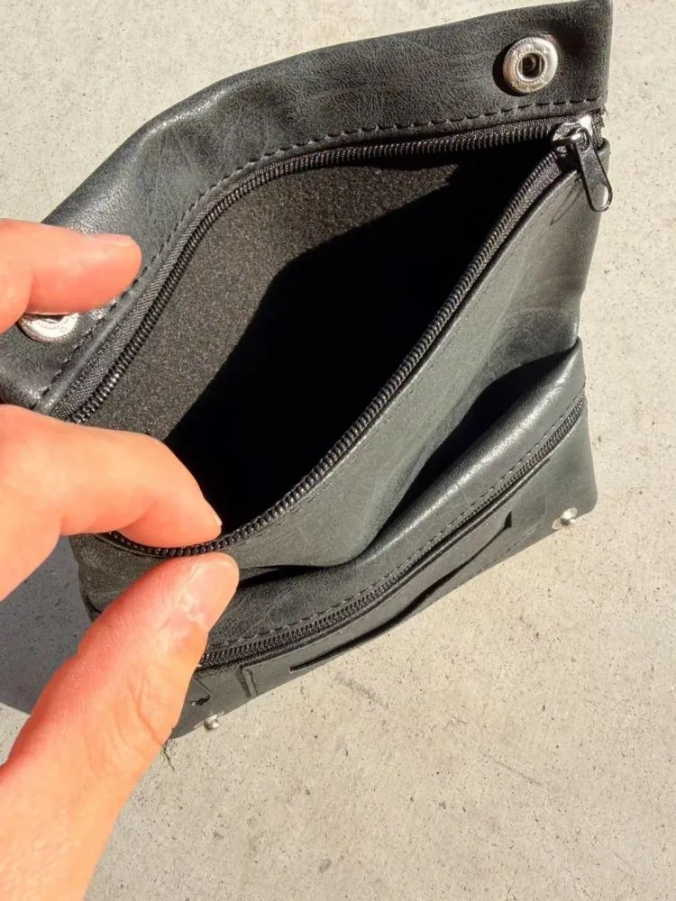 CIGARETTE POUCH ( Leather Black ) / シャグケース タバコケース
