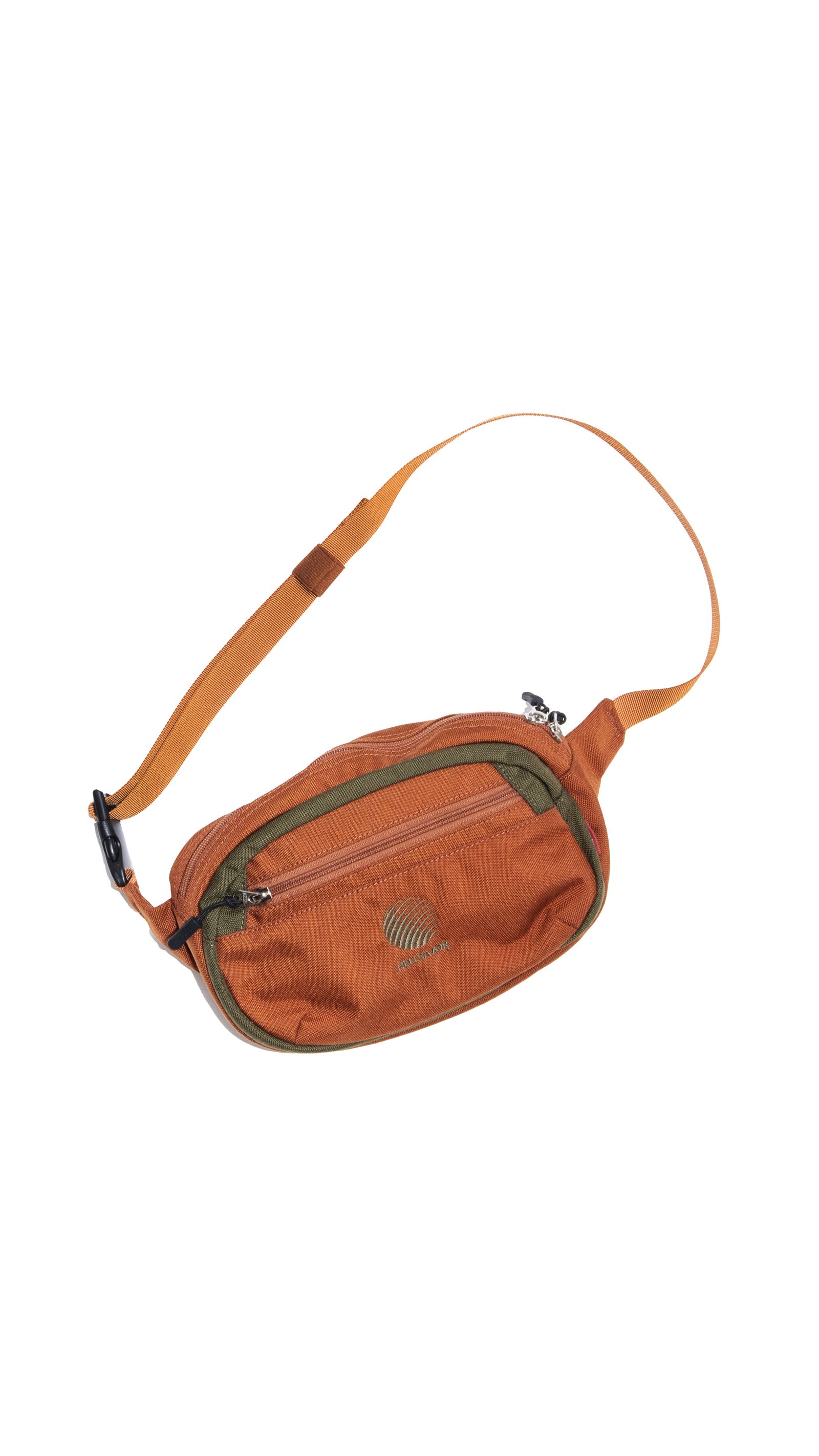 LOGO EMB POUCH - RUST/ARMY GREEN / ショルダーバック
