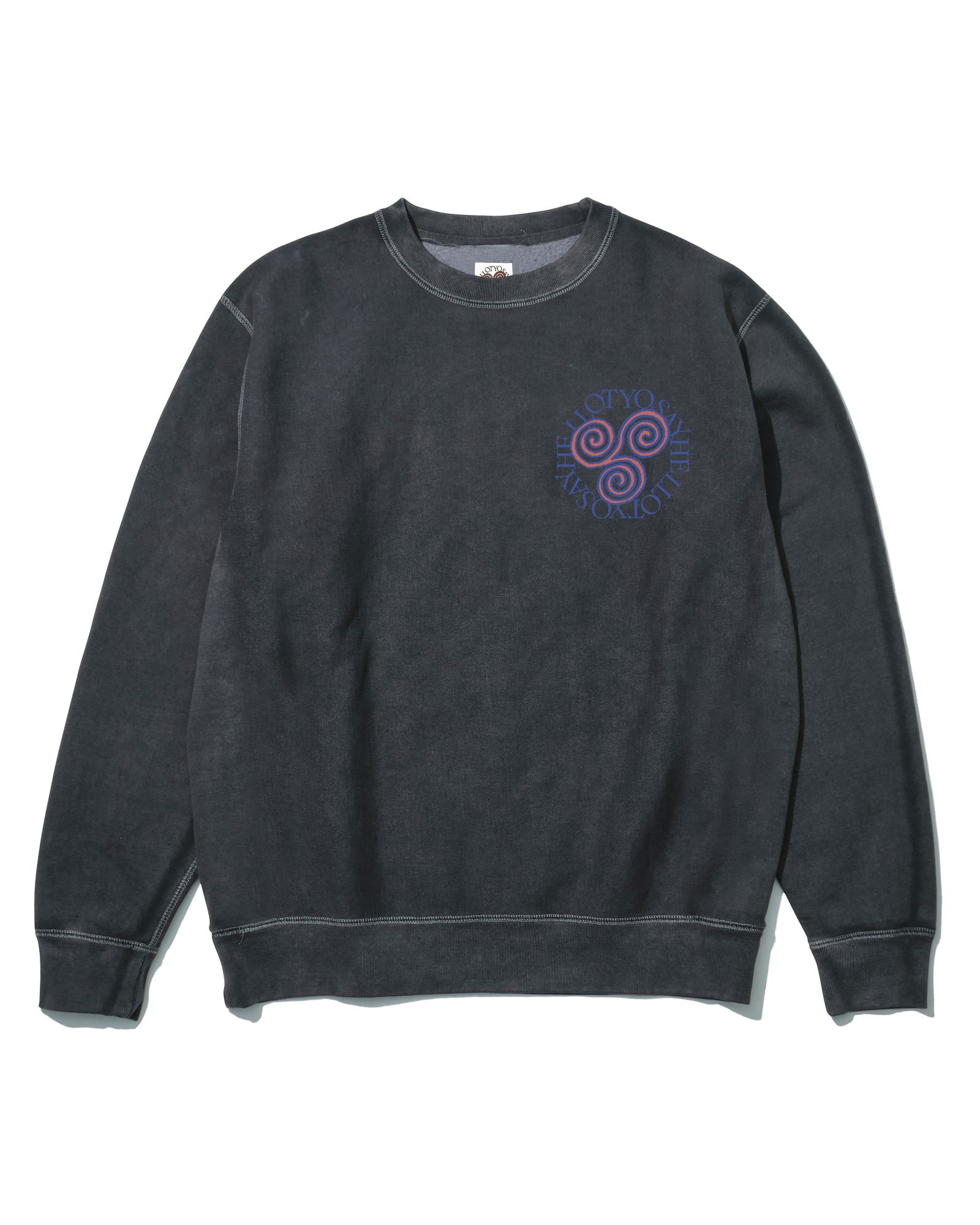 Pigment Slap Logo Crew ( Pigment Black ) / スウェット