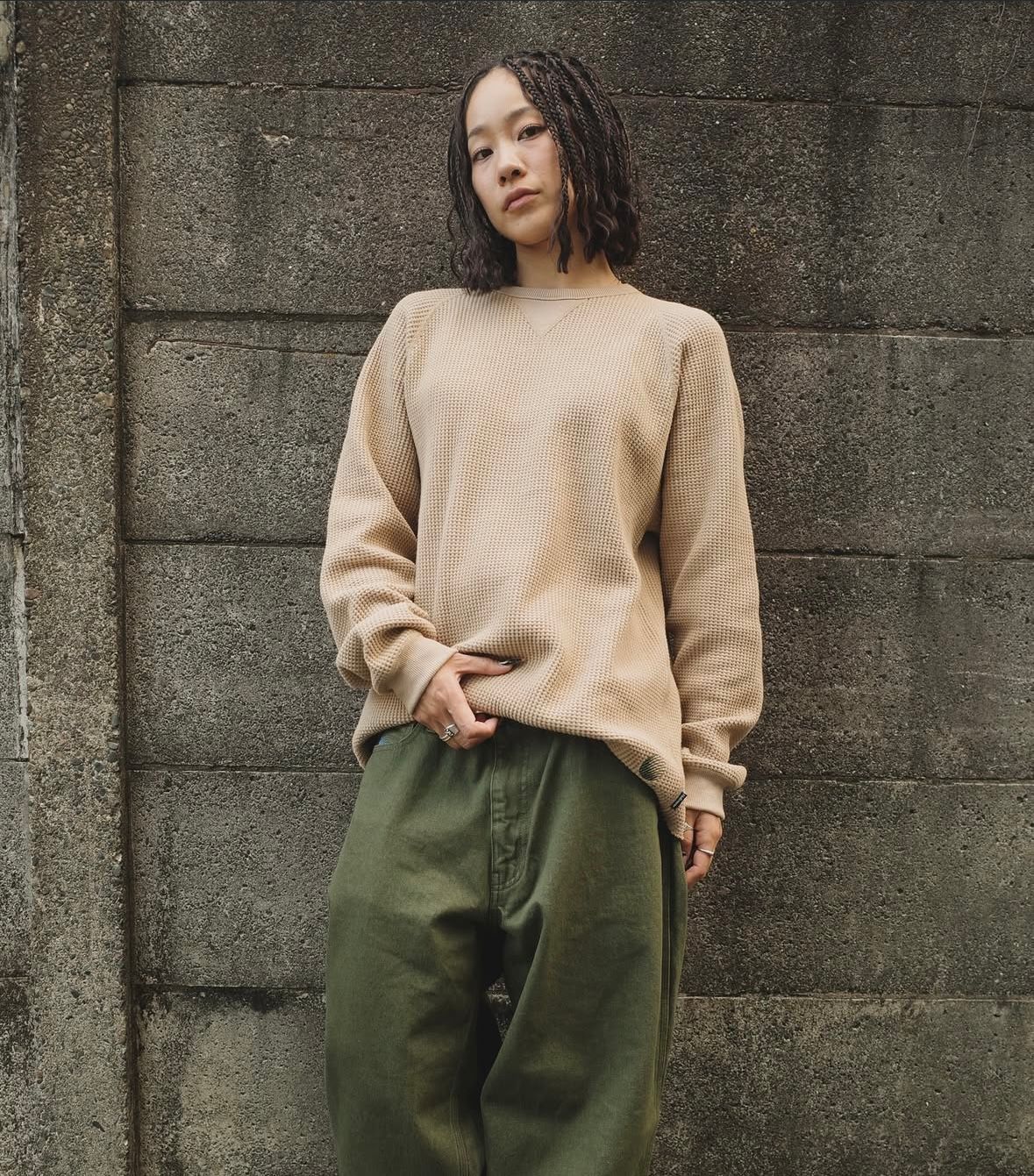 BAGGIE DENIM PANTS MOS GREEN / デニムパンツ