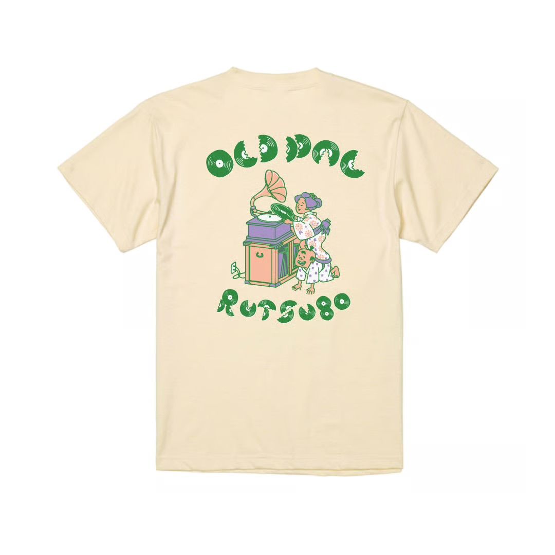 OLD PAL T-SHIRTS (RUTSUBO×YU SUDA） IVORY  / Tシャツ