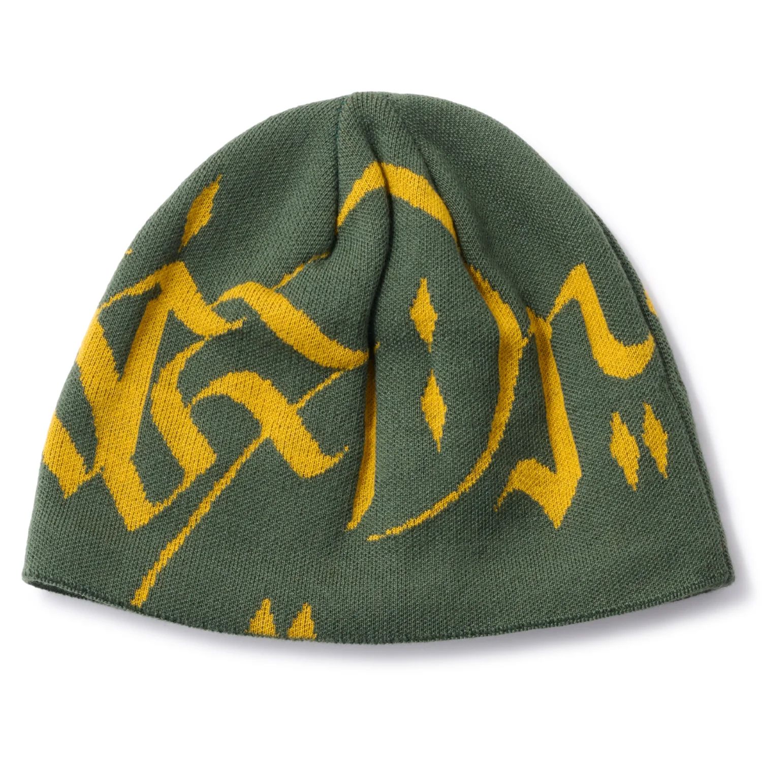 LETTER BEANIE - ARMY GREEN HELLRAZOR®︎ MOZYSKEY COLLECTION  / ビーニー ニット