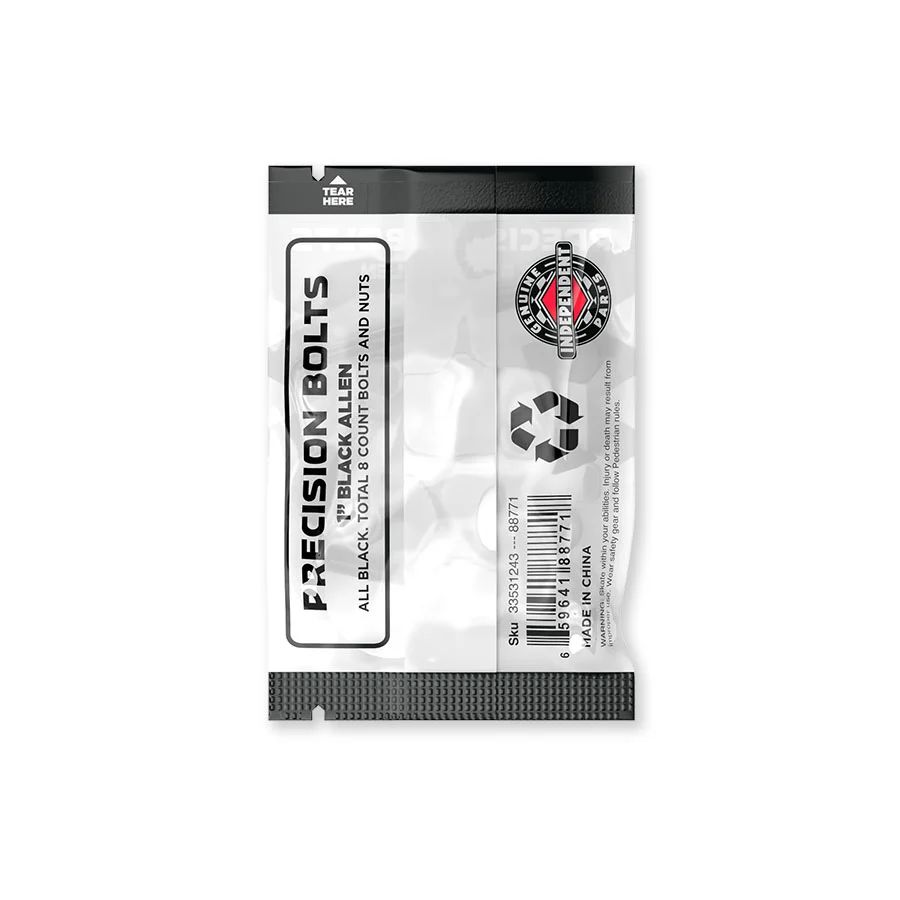 GENUINE PARTS 1" ALLEN HARDWARE BLK | 1インチ 六角 | ブラック | ハードウェア (ナット+ボルト)