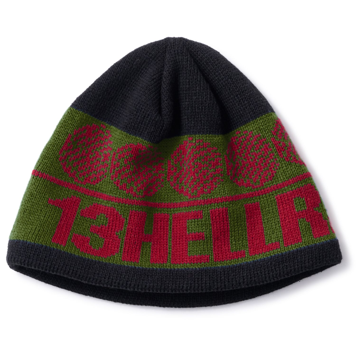BOARDER BEANIE - BLACK/GREEN / ビーニー
