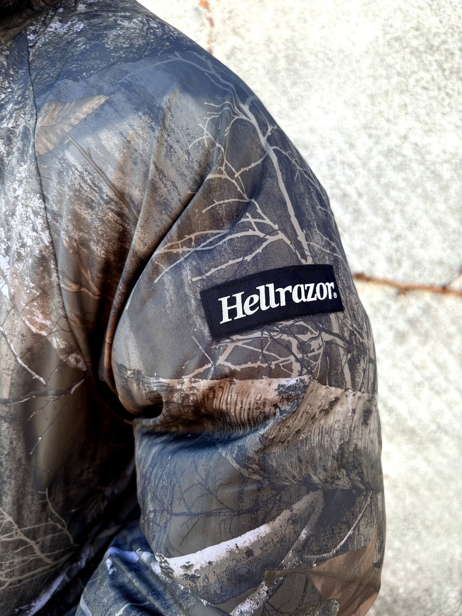 RIPSTOP REVERSIBLE DOWN JACKET (BLACK / REAL TREE CAMO) / リバーシブル ダウンジャケット