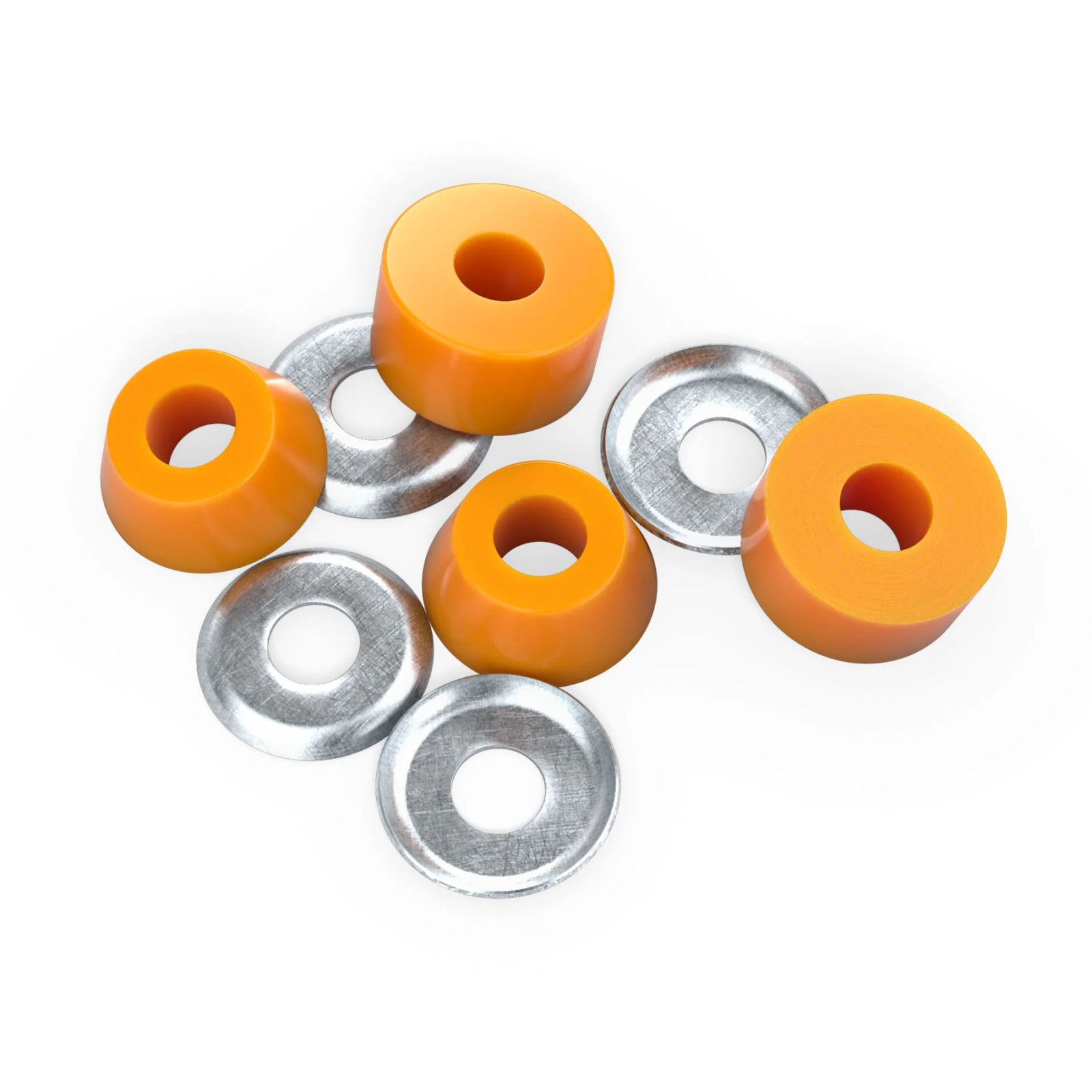 GENUINE PARTS STANDARD CYLINDER CUSHIONS MEDIUM(90A) BX=4 SETS / スケボーブッシュゴム