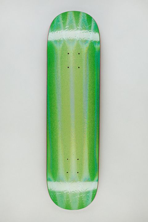 Neon Green Stamp Embossed 8.18 / スケボー デッキ