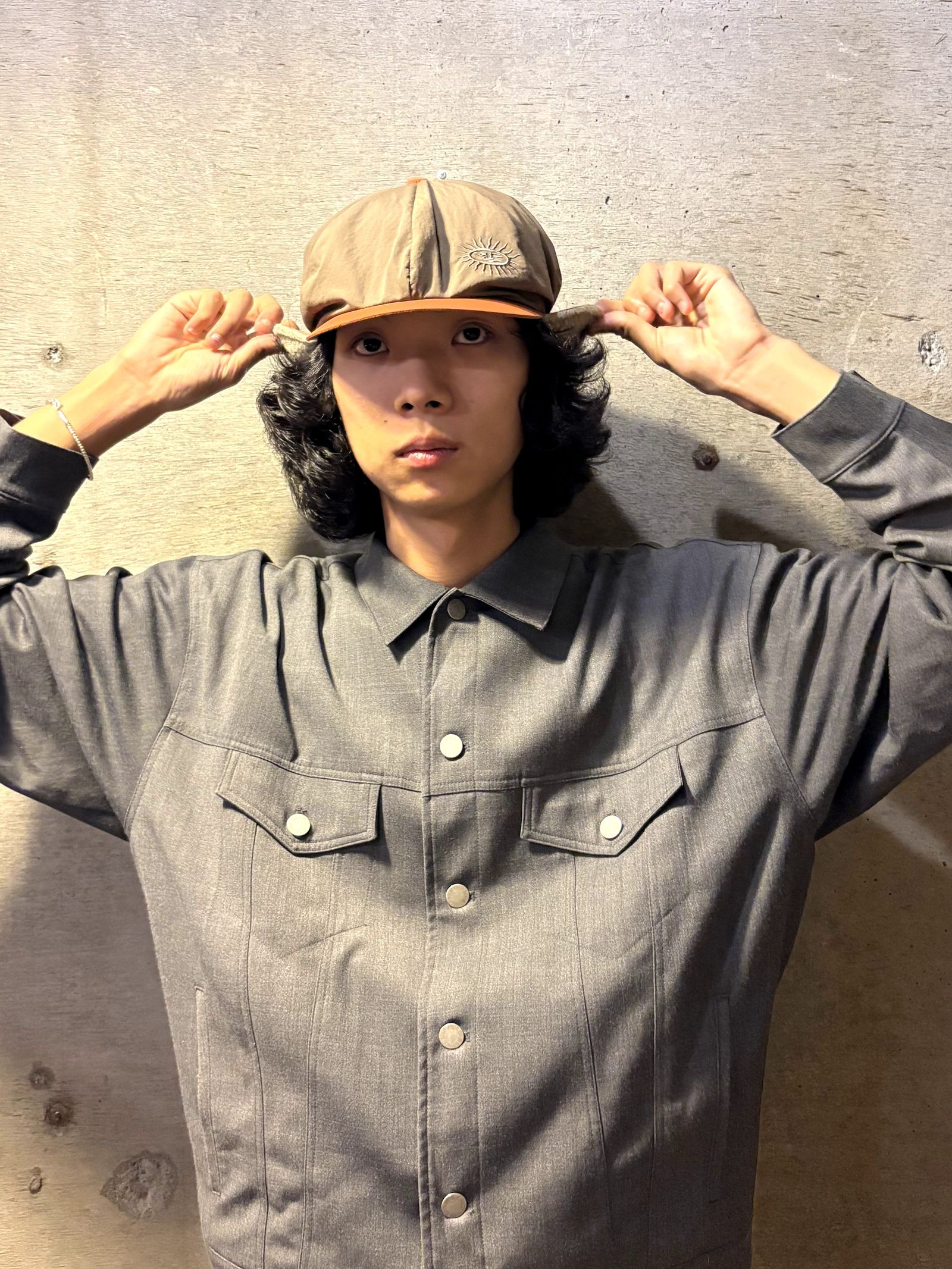 Daddy Casquette Nuts Orange  / キャスケット