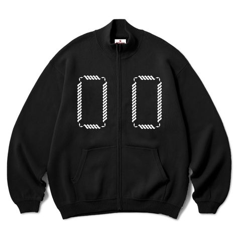 ROPE ZIP SWEATER HELLRAZOR®︎ MOZYSKEY COLLECTION BLACK / ジップセーター