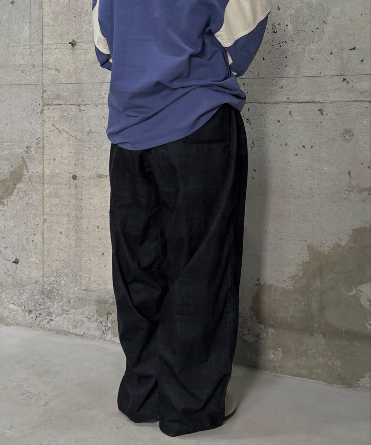 Check Easy Pants ( Navy Check ) / チャックパンツ