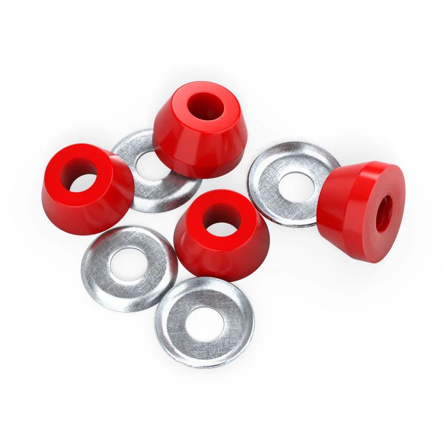 GENUINE PARTS STANDARD CONICAL CUSHIONS SOFT (88A) | コニカルタイプ 88A (ソフト) | レッド | ブッシュゴム
