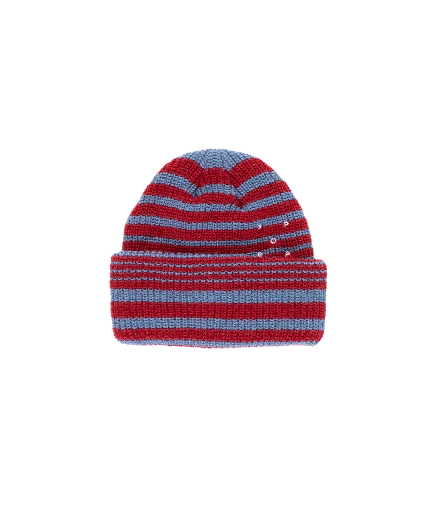 Pop Striped Beanie Earth Red/Dutch Blue / ビーニー
