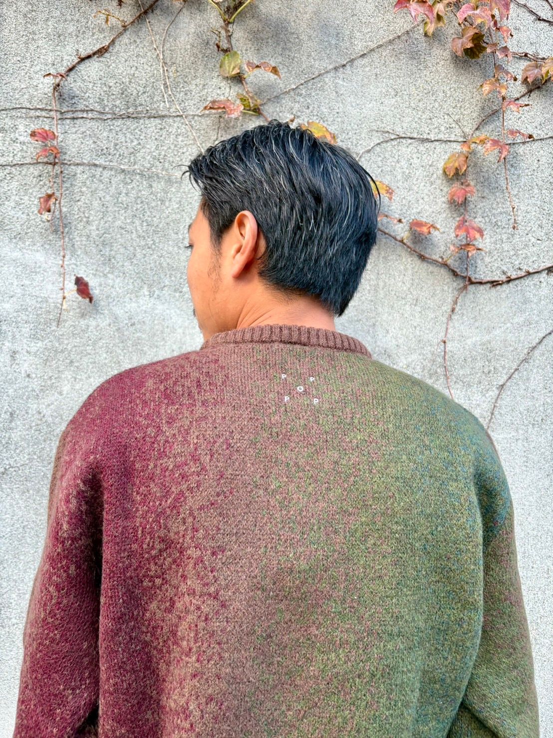 Pop Mohair Striped Knitted Crewneck Multicolour / セーター