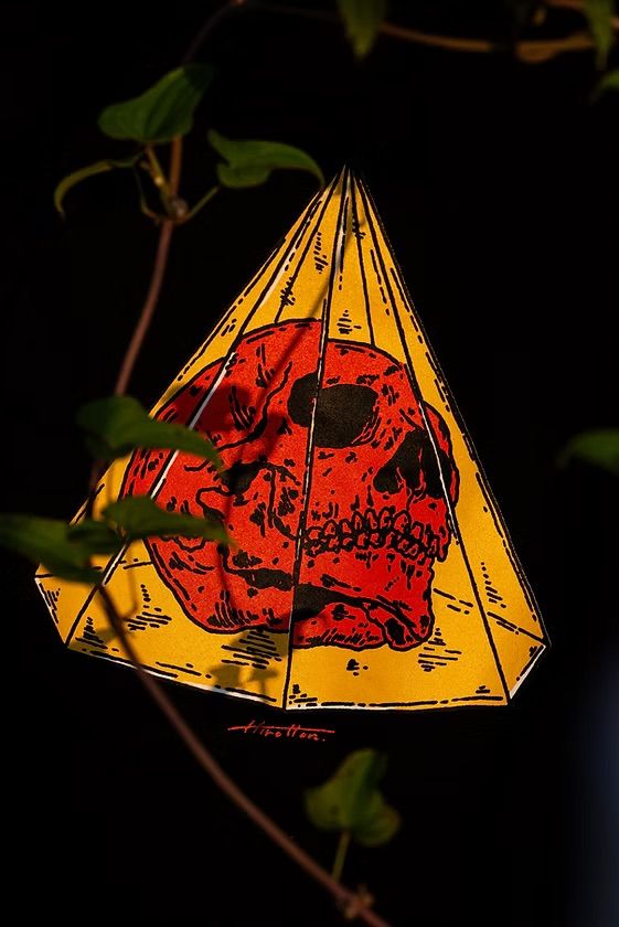 HIROTTON × TIMESCAN CRYSTAL SKULL TEE (BLACK) / Tシャツ