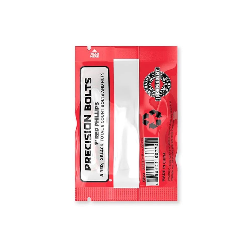 GENUINE PARTS 1" PHILLIPS HARDWARE TOOL付き RD/BK | 1インチ プラス | レッド/ブラック | ハードウェア (ナット+ボルト)